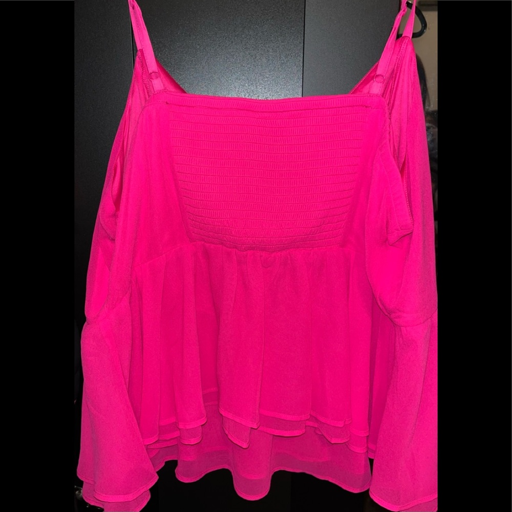 Torrid Pink Peplum Tank size 3 New with Tags
